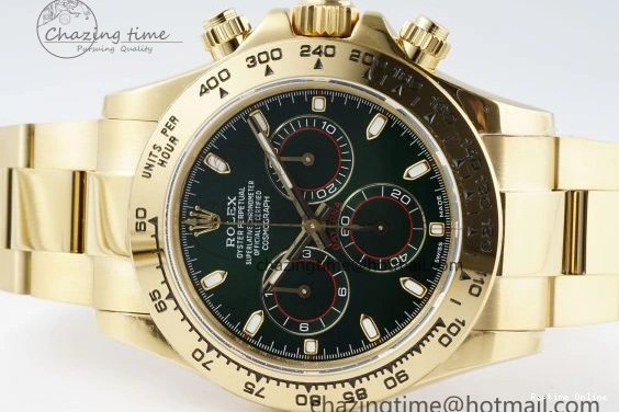 0502 Daytona 116508 QF 1:1 Best Edition Green Dial on YG Bracelet SA4130 V ComfortFit 1761